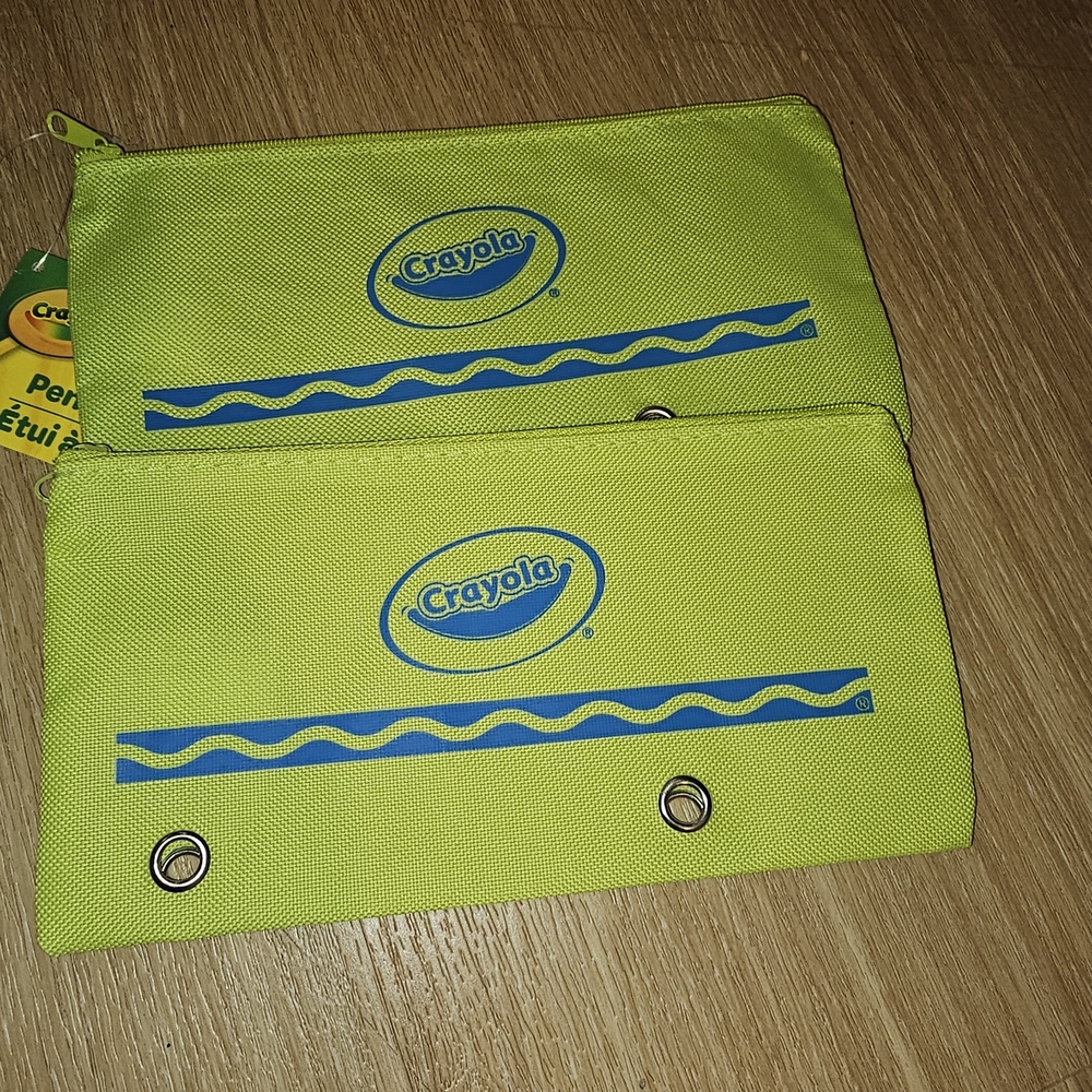 Crayola Pencil Pouches in Orange and Yellow& Green - Picture 4 of 6